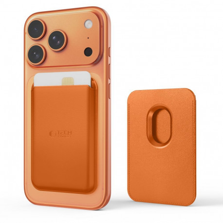 TECH-PROTECT CH01 MAGWALLET MAGSAFE UNIVERSAL MAGNETIC CARD HOLDER ORANGE