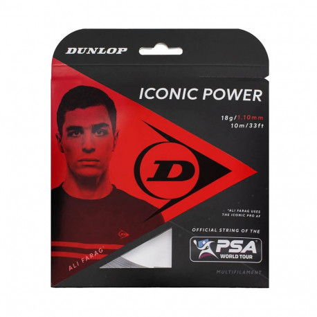 Strings for squash racket DUNLOP ICONIC POWER 18g/1,10mm 10m