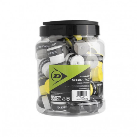 Tennis racket overgrip DUNLOP GECKO-TAC 60pcs. mixed