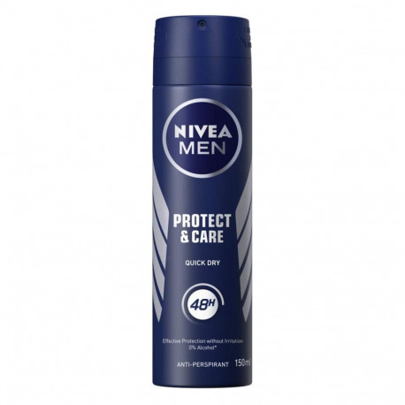 NIVEA MEN PROTECT & CARE DESODORANTE SIN ALCOHOL 150ML VAPORIZADOR