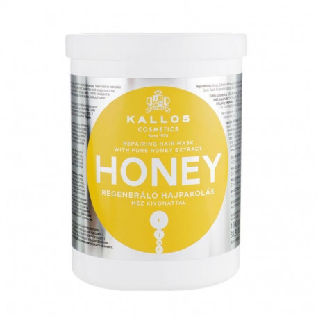 KALLOS HONEY MASCARILLA CAPILAR REPARADORA CON EXTRACTO PURO DE MIEL 1000ML