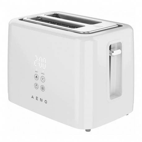 AENO TS2W Electric Toaster, 780-930W, Digital Display, 7 Levels, White