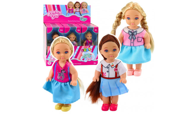 Mini Laleczka Kaibibi pikad juuksed värviline kleit 12 cm mix
