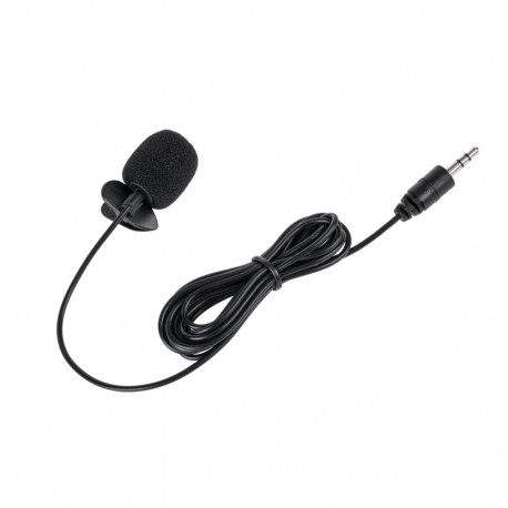 Mikrofon z klipem na kablu jack 3,5mm 2m