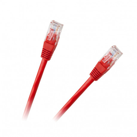 Patchcord UTP 8c pistik-pistik 0,5m CCA punane kaabel