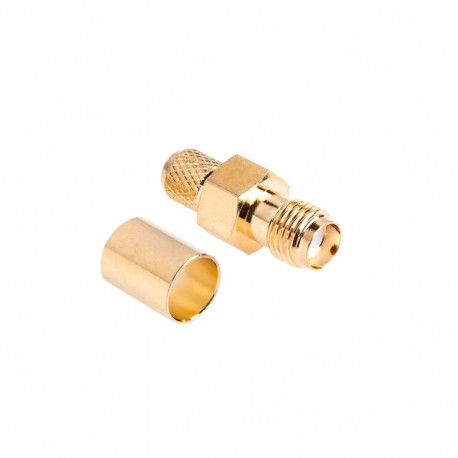 SMA pistik H155 emane pressitav 10tk, kuldne