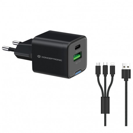 Conceptronic ALTHEA16B 2-pordiline 33W GaN USB PD laadija