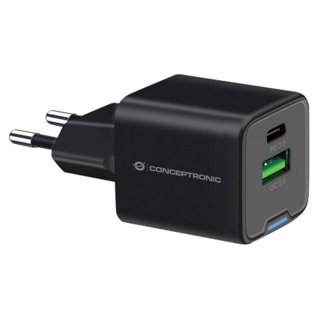 Conceptronic ALTHEA15B 2-portiline 20W GaN USB PD laadija