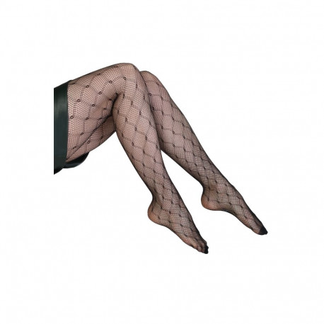 SOKISAHTEL KAIJA mustad võrksukkpüksid rombimustriga 424