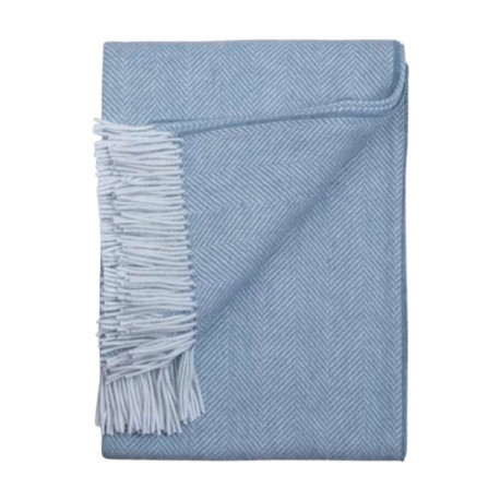 SOKISAHTEL Alpakavillane kalasabamustriga helesinine pleed 425