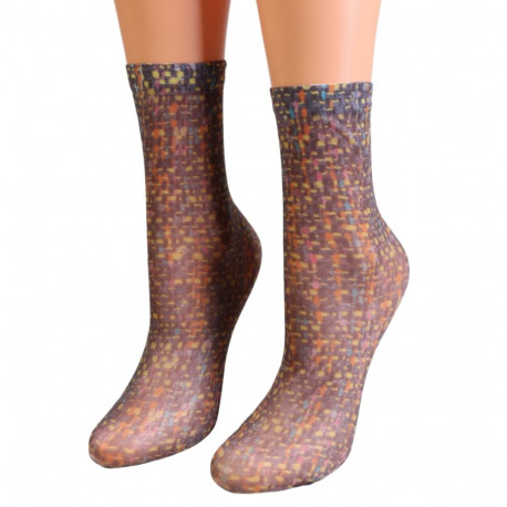 SOKISAHTEL Sarah Borghi MADDY õhukesed printmustriga sokid 444