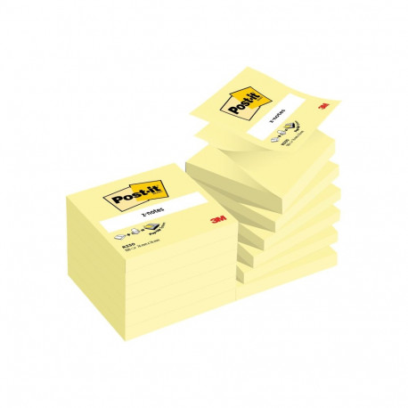Note paper 76x76mm POST-IT canary yellow 6x100 sheets