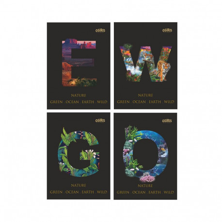 Notebook sguared 96sh. "Nature"