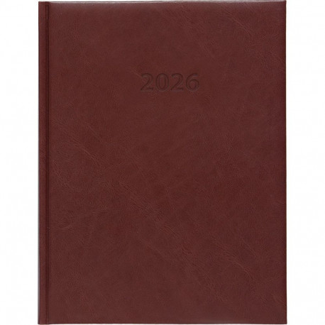 Book calendar WEEK A4 vertical, hardcover (BROWN) 00065/40434