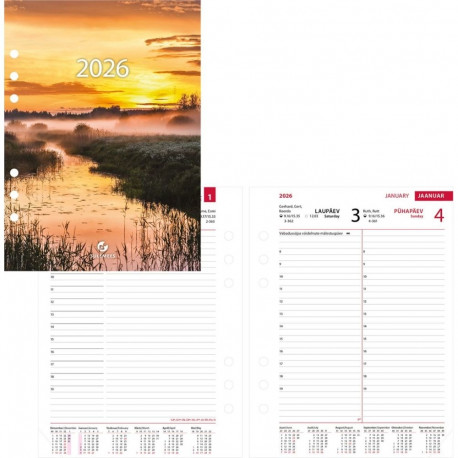 Kalendrisisu Manager A5 PÄEV (70mm) Sulemees 00702