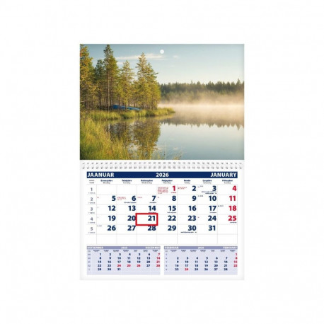Wall calendar UNO, open size 297x425mm (PICTURE no. 15) 00320/40217