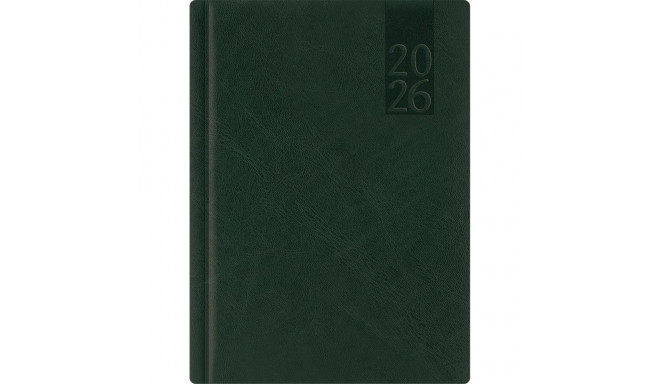 Raamatkalender NÄDAL A5, vertikaal, kõvaköide, (TUMEROHELINE) 00040/41152