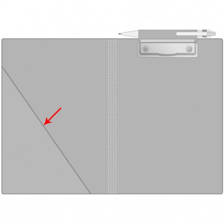 Writing pad with cover PROLEXPLAST A5 black