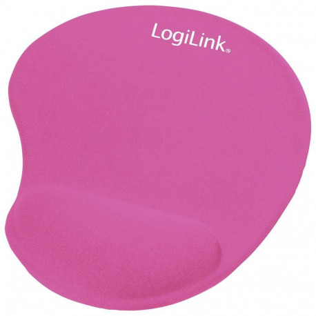 Mouse pad with wrist support LOGILINK pink
