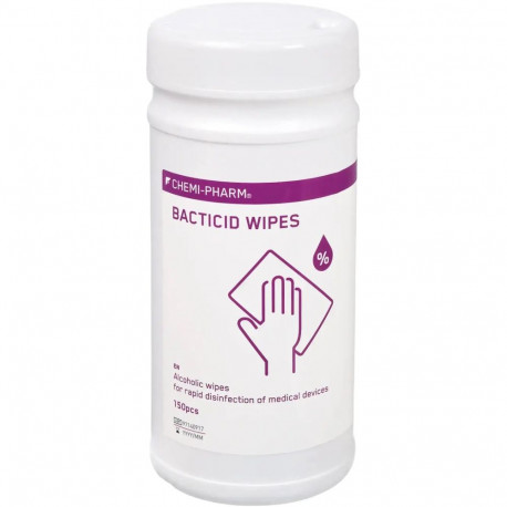 Puhastuslapid pindadele CHEMI-PHARM Bacticid desinfitseerivad 150tk