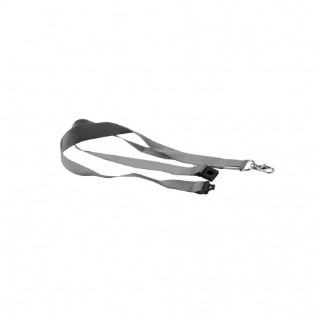 Clip for name badge FOROFIS w/textile (polyester) rope 45x2cm, black