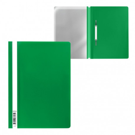 Fast binder A4 green PROLEXPLAST with slat