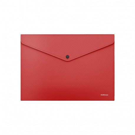Envelope folder  ErichKrause® Fizzy Classic, А4, opaque, red (12 pcs in a bag)