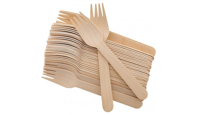 Kahvel from kasei wood SMILE biolagunevad 20 pcs