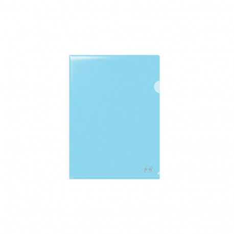 Plastic pocket A4 L-pocket 115mic blue 12 pcs
