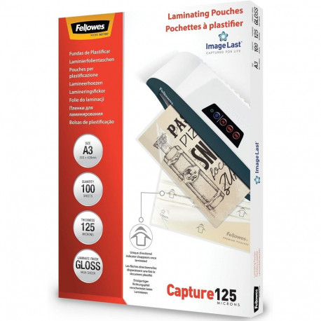 Lamineerimiskile A3 125mic 100 lehte FELLOWES