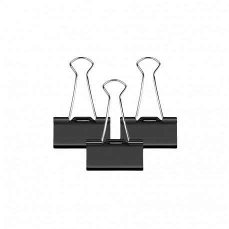 Paberiklamber 25mm FOROFIS must 12tk