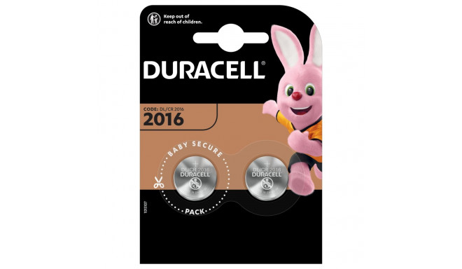 Batteries CR2016 DURACELL 2pcs (tablet)