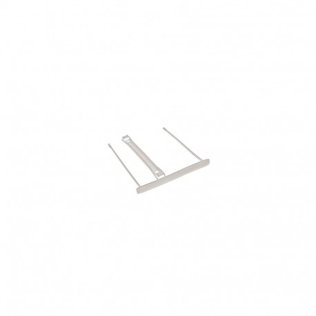 Archival clip FELLOWES without wire white plastic 100 pcs