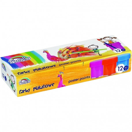 Guaššvärvid FIORELLO 20ml x12 värvi