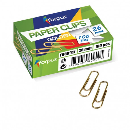 Paper clip 26 mm copper 100 pcs