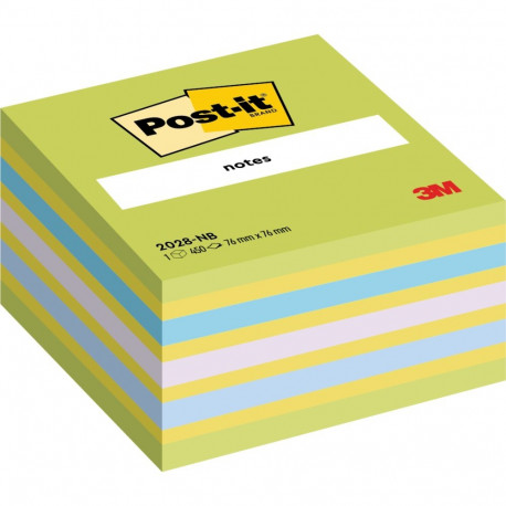 Märkmekuup 76x76 POST-IT 2028NB rohelised neoontoonid 450 lehte