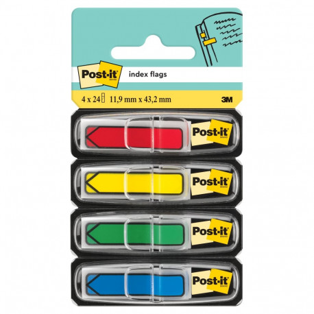 Bookmark 11.9x43.2mm POST-IT 684-ARR3 4 colors in a pack