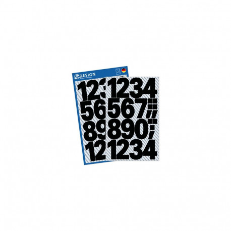 Sticker label AVERY Zweckform 1-10 numbers black waterproof (3785)