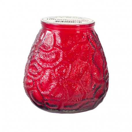 Candle in glass cup VENICE red 40-50h