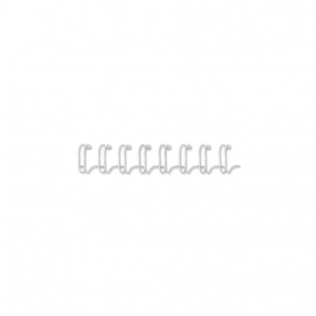 Köitespiraal 10mm metall 3:1 augustus valge 60-le lehele