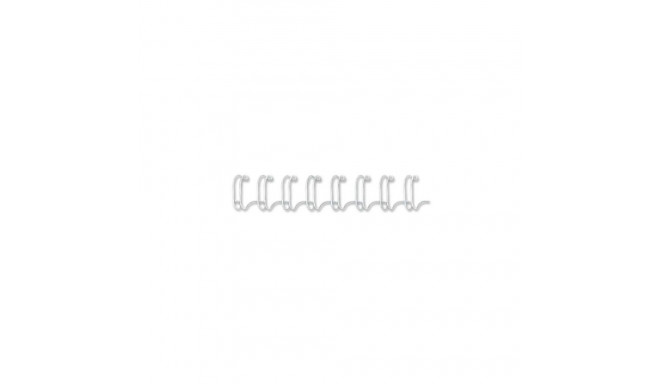 Köitespiraal 10mm metall 3:1 augustus valge 60-le lehele