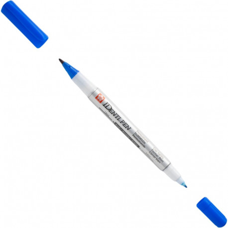 Permanent marker SAKURA Identi-Pen double-ended 0.4 & 1.0mm blue