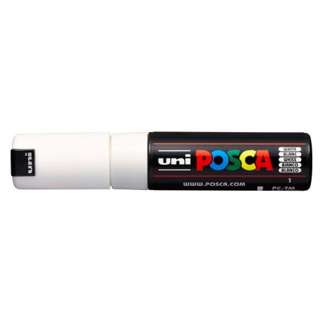 Marker UNI Posca PC7M valge, 4,5-5,5mm