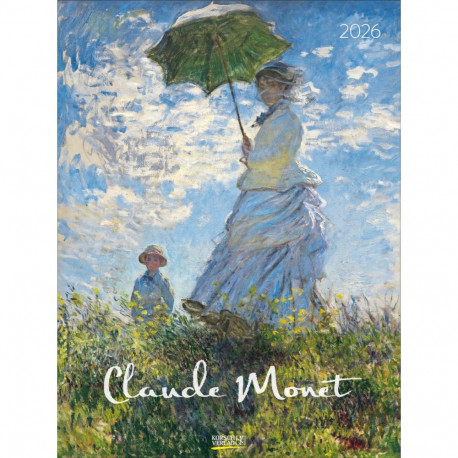 Seinakalender suur Claude Monet 2026, 48 x 64 cm