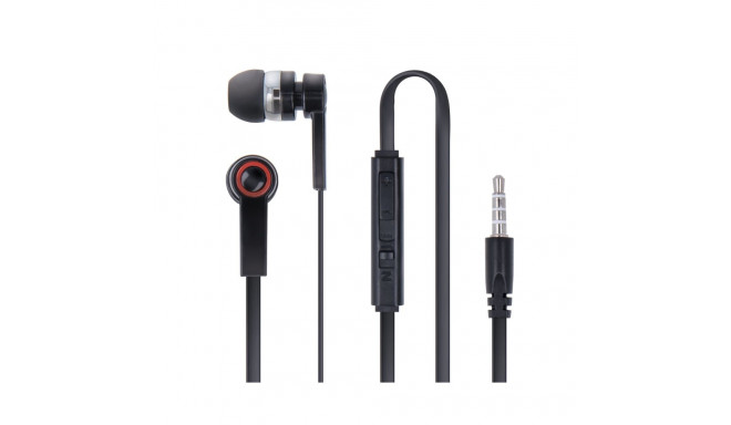 Forever kõrvaklapid + mikrofon Mega Bass, must