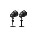 6.5'' Coaxial Satellite Landscape Speakers (Pair), Black