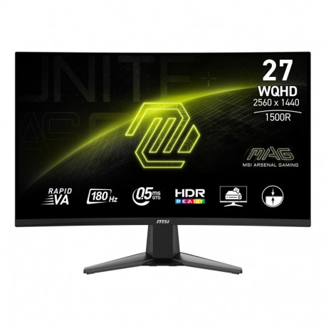 MSI LCD Monitor||27 "|2560 x 1440 pixels|Quad HD|Native aspect ratio 16:9|LCD|Curved|MAG27CQ6F
