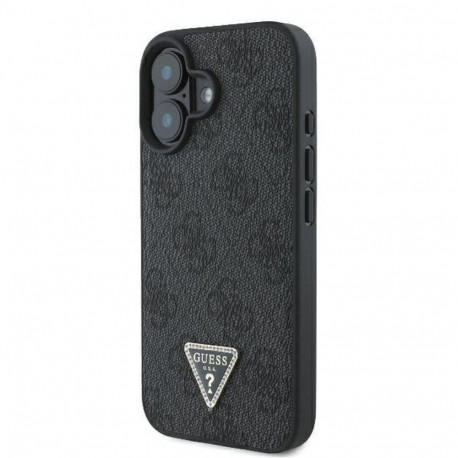 Guess GUESS case for IPHONE 16 GUHCP16SP4TDPK (PU Leather 4G Triangle Strass) black