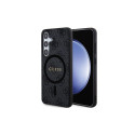 Guess GUESS case for SAMSUNG S24 compatible with MagSafe GUHCS24SGF4GGR (4G Ring classic logo) black