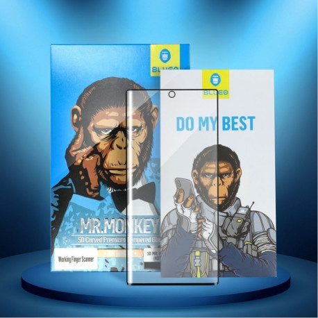 Blueo 5D Mr. Monkey Glass - for Samsung Galaxy A53 5G black (Strong Lite)